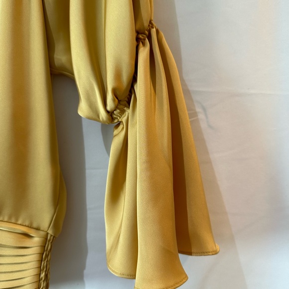 Ramy Brook Sammy Off The-Shoulder Top Gold Small - Picture 6 of 10